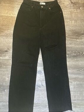 Zara Black Wide Leg Jeans